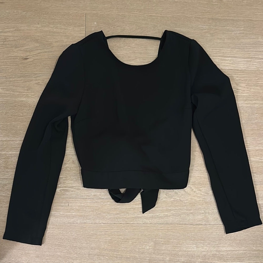Black Long Sleeve Women's Top